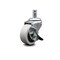 Service Caster 2 Inch Thermoplastic Rubber Wheel 7/8 Grip Ring Stem Caster with Brake SCC SCC-GR05S210-TPRS-SLB-71678 - alternate 1